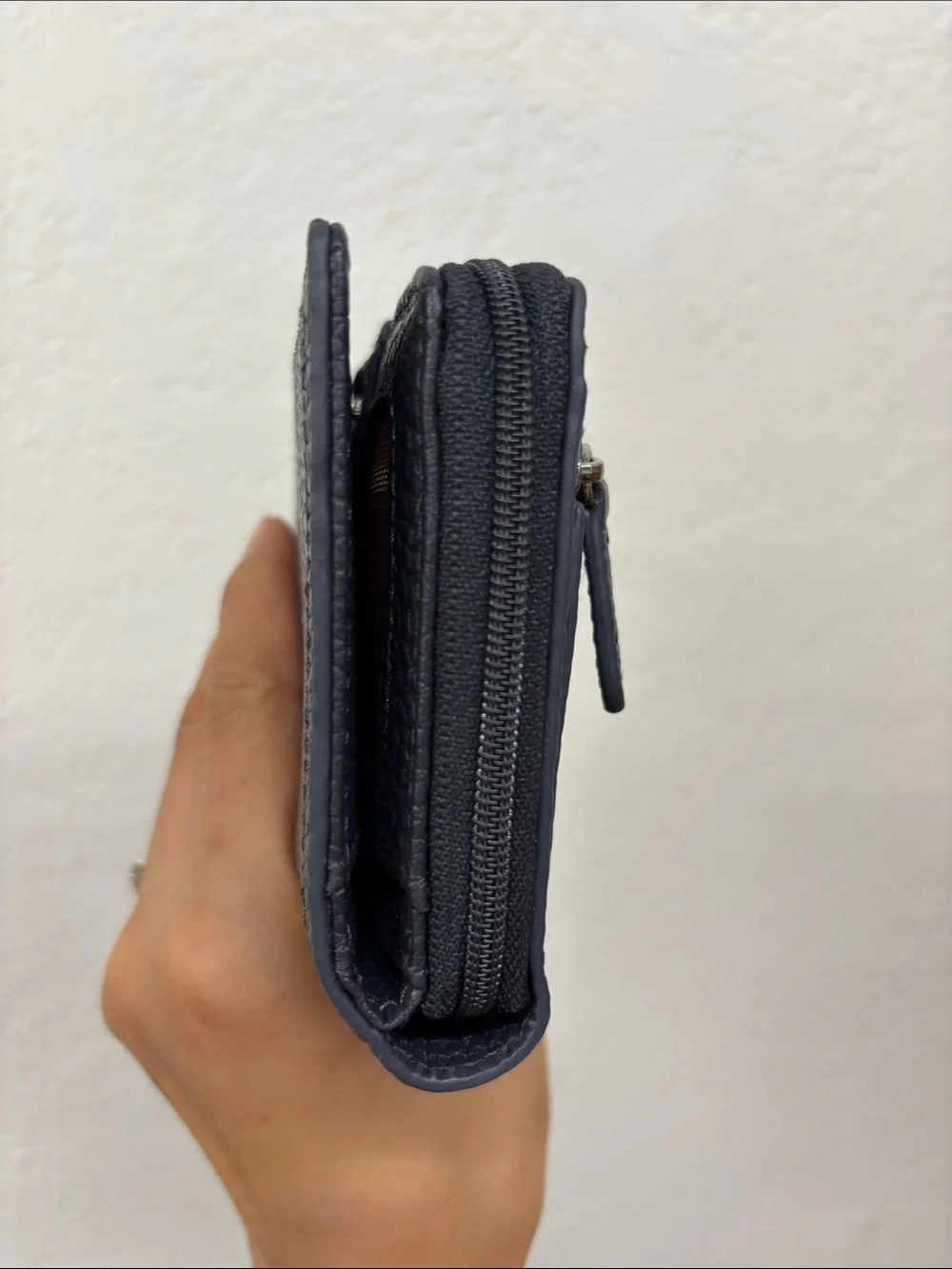 Mancini gray Leather Wallet